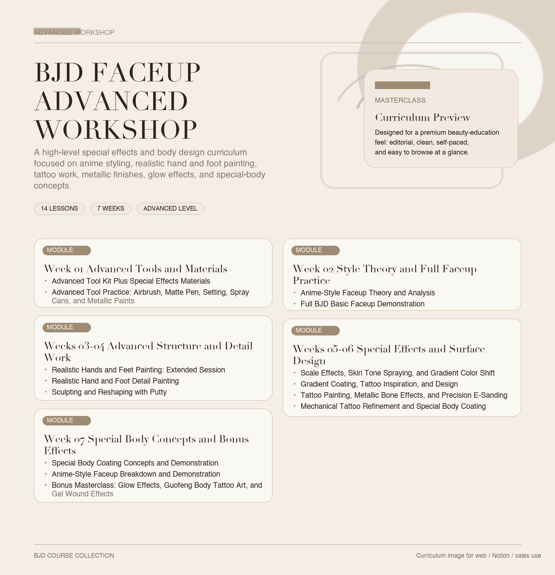 Faceup Effects curriculum preview